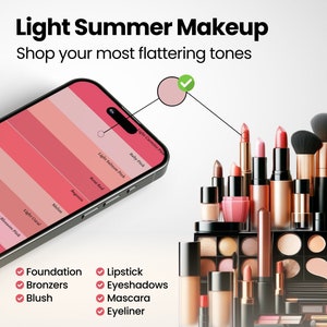 Light Summer Makeup Palette for Shopping with Tips Included | Color Analysis Palette