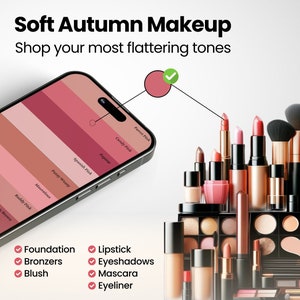 Soft Autumn Makeup Palette for Shopping with Tips Included | Color Analysis Palette