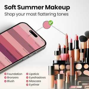 Soft Summer Makeup Palette for Shopping with Tips Included | Color Analysis Palette