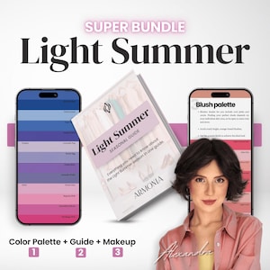 Light Summer Color Palette Bundle: Seasonal Style Guide + Makeup