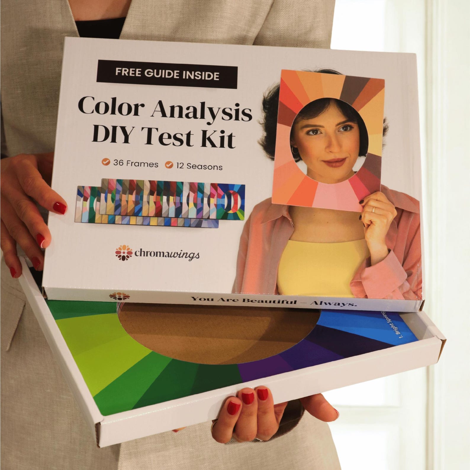 Color Analysis Kit DIY – Seasonal Color Discovery With 36 Face Frames ...