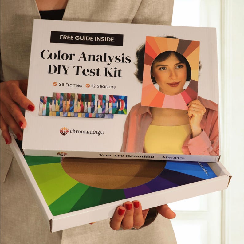 Color Analysis Kit DIY – Seasonal Color Discovery With 36 Face Frames ...