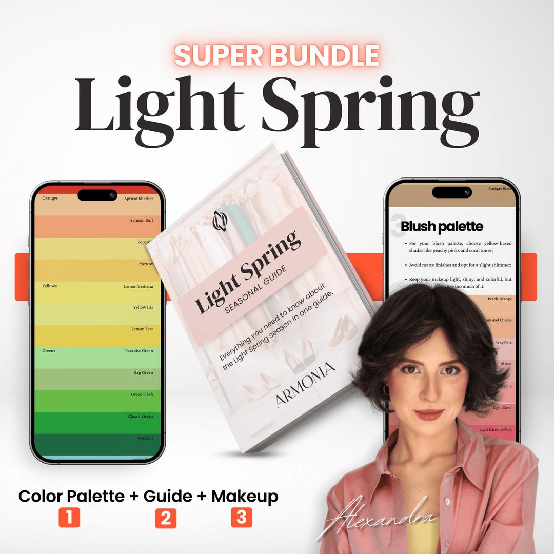 Light Spring Color Palette Super Bundle: Seasonal Style Guide - Etsy