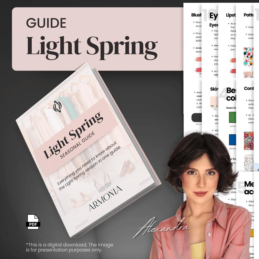 Light Spring Color Palette Guide: Color Analysis (PDF) - Etsy