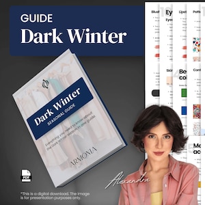 Guía completa de Dark Winter / Todo lo que vale la pena saber sobre la paleta de colores Dark Winter / Análisis de color PDF / Paleta de colores