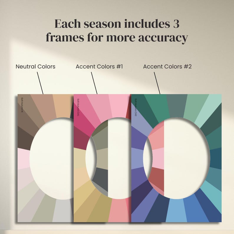 Color Analysis Kit DIY – Seasonal Color Discovery With 36 Face Frames ...