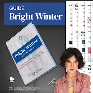 Guia Completo do Inverno Brilhante | Tudo o que Vale a Pena Saber Sobre a Paleta de Cores do Inverno Brilhante | Análise de Cores em PDF | Paleta de Cores