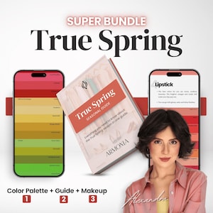 True Spring Super Bundle - Complete Color Palette Set | True Spring Color Palette + Seasonal Guide + Makeup Palette