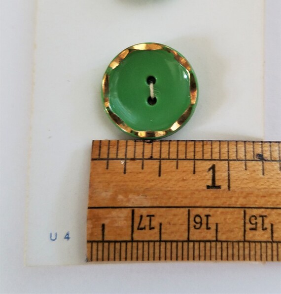 1950's Periwinkle Glass Buttons 1950's Periwinkle Glass Buttons