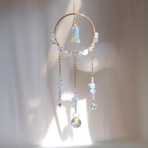 Crystal Suncatcher, Crystal Decor Prism Aurora, Suncatcher, Rainbow Maker, Celestial Decor, Rainbow Maker Wall Hanging, Gift For Birthday