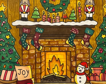 Relaxing coloring book, winter coloring book, adult coloring book - Winter Wonderland Coloring Book