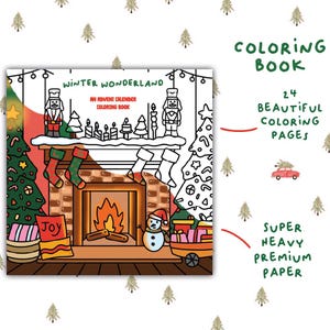 Winter Wonderland Coloring Book, Winter Coloring Book, Coloring Books for Adults, Christmas Coloring Books by Lines&GoodTimes
