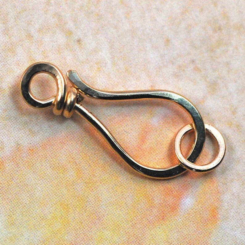 Handmade Hook and Clasp 14K Gold Filled 18 Gauge Wrapped Etsy