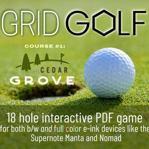 Grid-Golf: Un juego interactivo en PDF para tabletas de tinta electrónica / Campo n.º 1