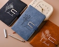 Personalized PU leather journal for women,custom name faux leather notebook,Teacher's Day gift,gift for her,Mother's Day gift,travel journal product logo