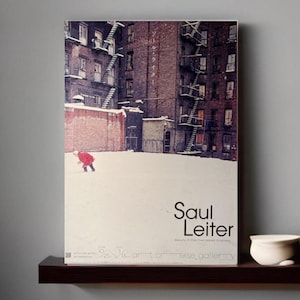 Saul Leiter A4 Ausstellungposter / Stampa d'arte Poster Mostra a Tokyo, Giappone Fotografia Designposter Retro Wandkunst graphic
