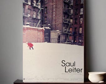 Saul Leiter A4 Ausstellungsposter / Art Print Poster Ausstellung in Tokyo, Japan Fotografie Designposter Retro Wandkunst Grafik