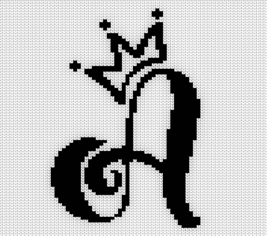 A Monogram Chart for Hand and Machine Knitting Letter Colorwork, Fair ...