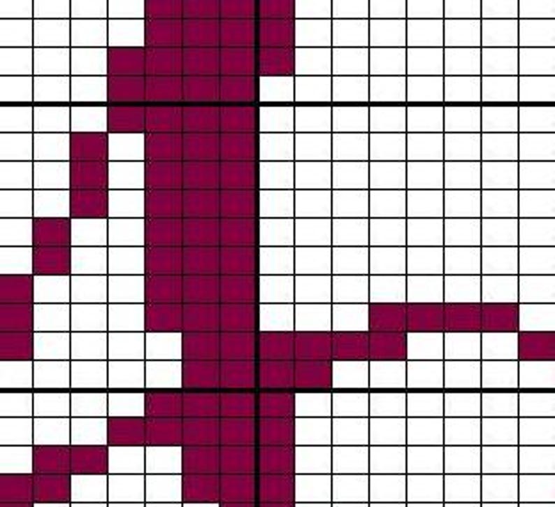 A Monogram Chart for Hand and Machine Knitting Letter Colorwork, Fair ...