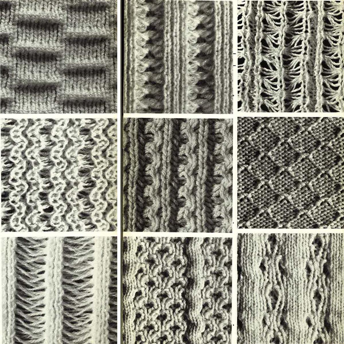 120 Stitch Patterns and Charts for Passap Duomatic Knitting Machine ...