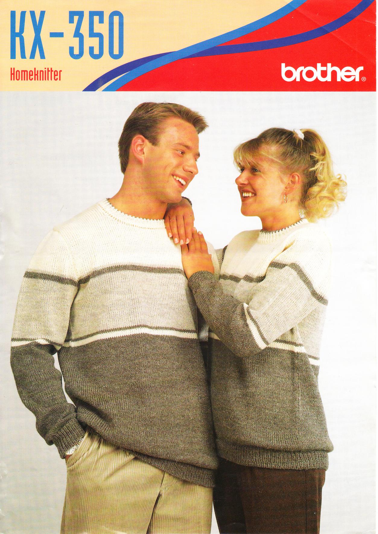 PDF Machine Knitting Pattern Book for 7 Mm Gauge – Brother KX-350 ...