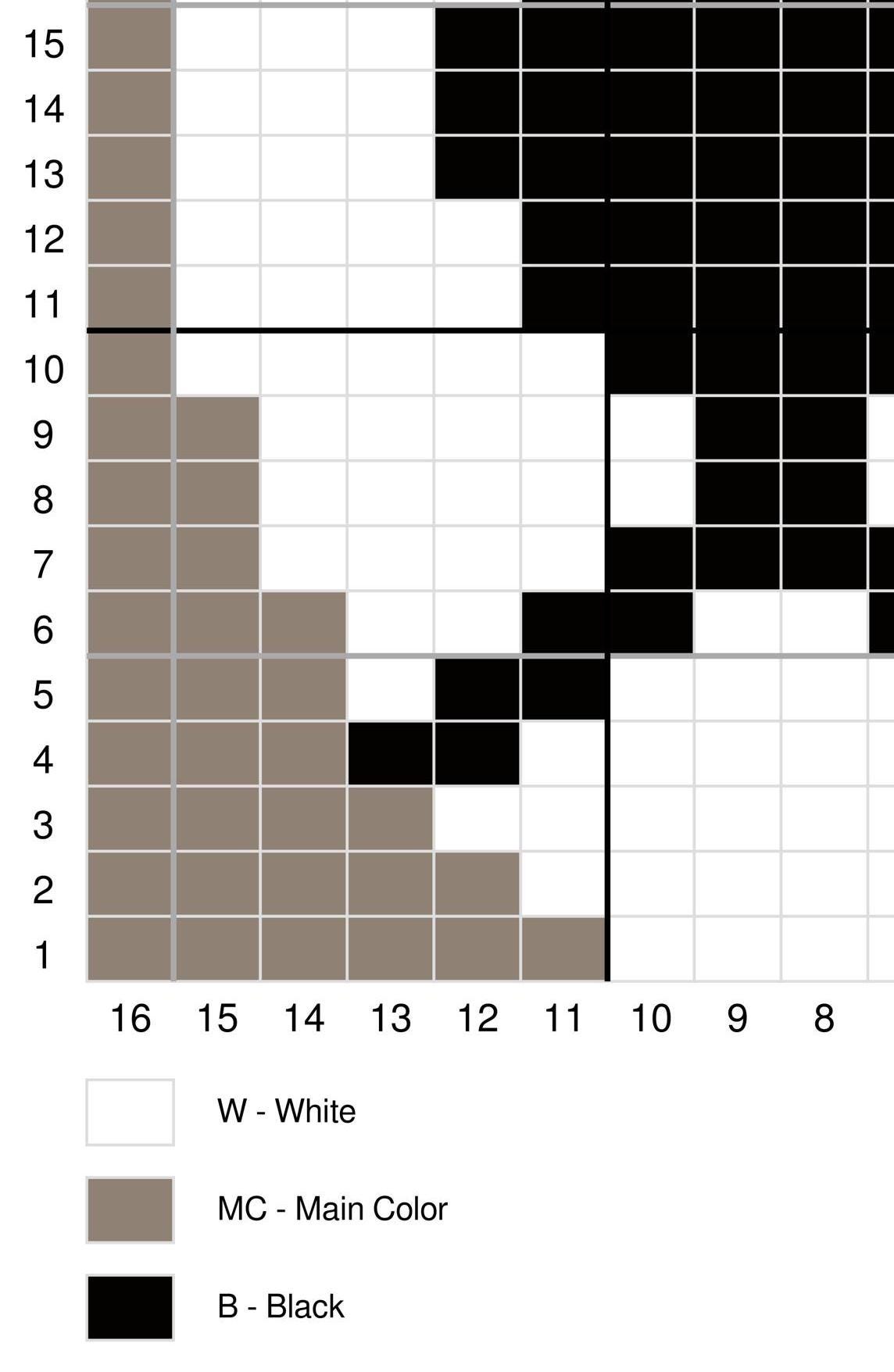 Bear Face Knitting Chart - PDF Pattern for Machine & Hand Knitting ...
