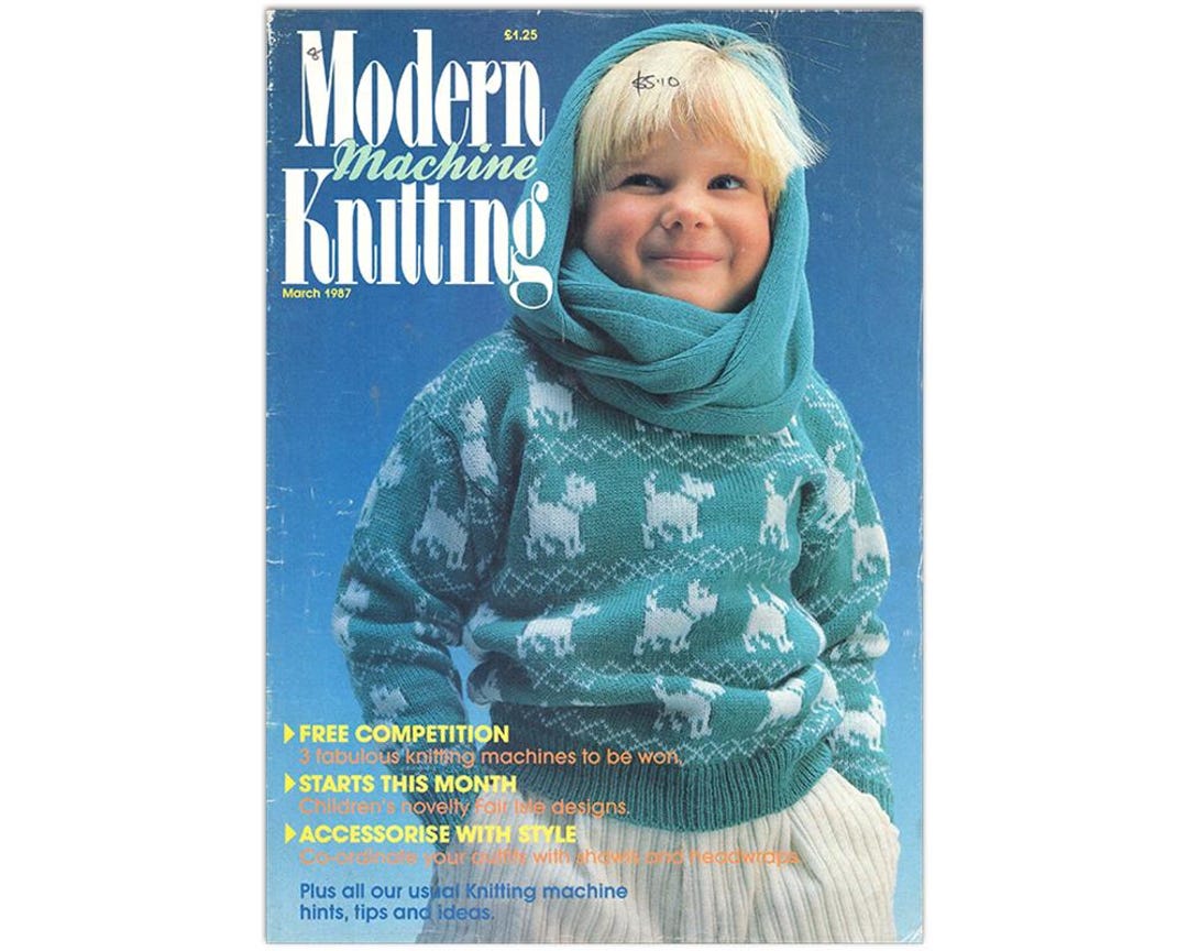 Modern Machine Knitting PDF Magazine – March 1987 Issue Vintage PDF Download - Etsy
