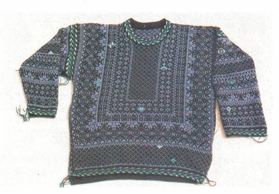 90s Jacquard Sweater - Etsy
