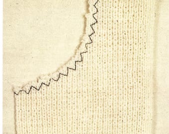 Machine Knitting Guide &quot;Practical Uses of the Sewing Machine for Machine Knitters&quot; - PDF Article from vintage magazine