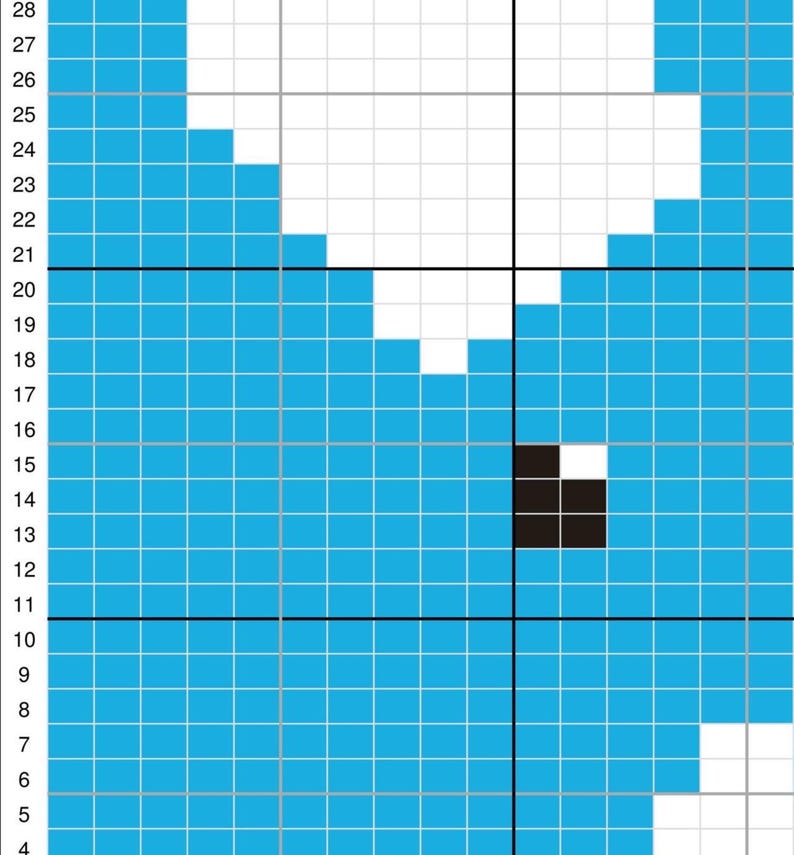 Color Work Knitting Chart Rabbit Easter Rabbit Knitting Chart - PDF Pattern - Machine & Hand Knitting ...