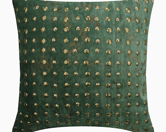Pillow Covers Bed Runners by TheHomeCentric One Throw Pillow Cover Peach and Green