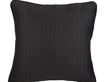 Pillow Covers Bed Runners by TheHomeCentric Charcoal gray pillow 24 x 24 | dark