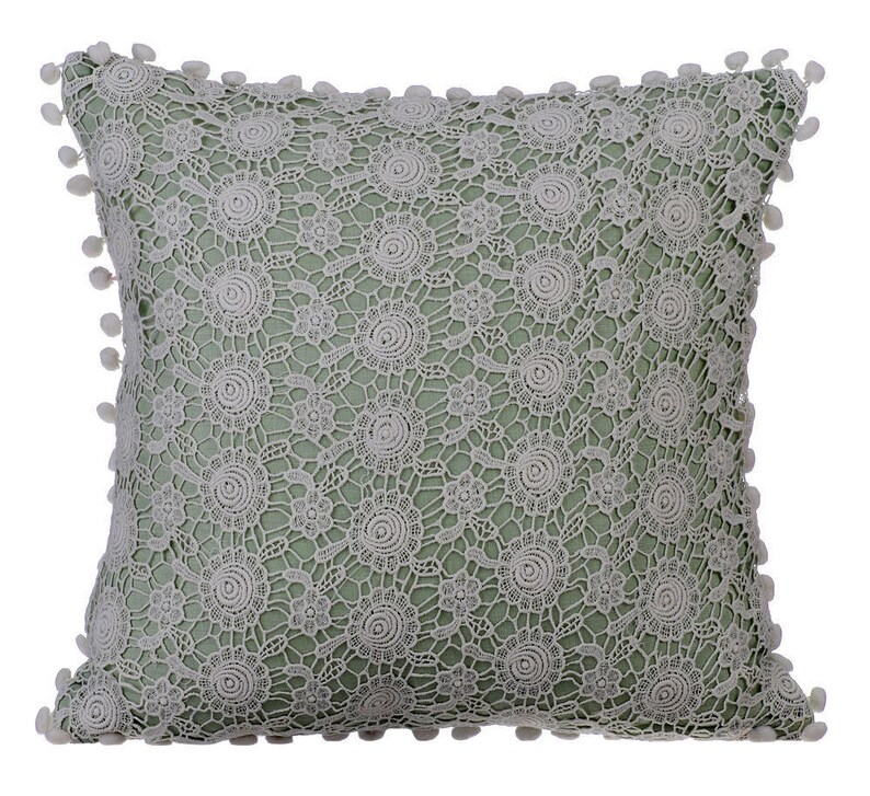 Decorative Pastel Green Euro Sham Cover 24x24 / Etsy