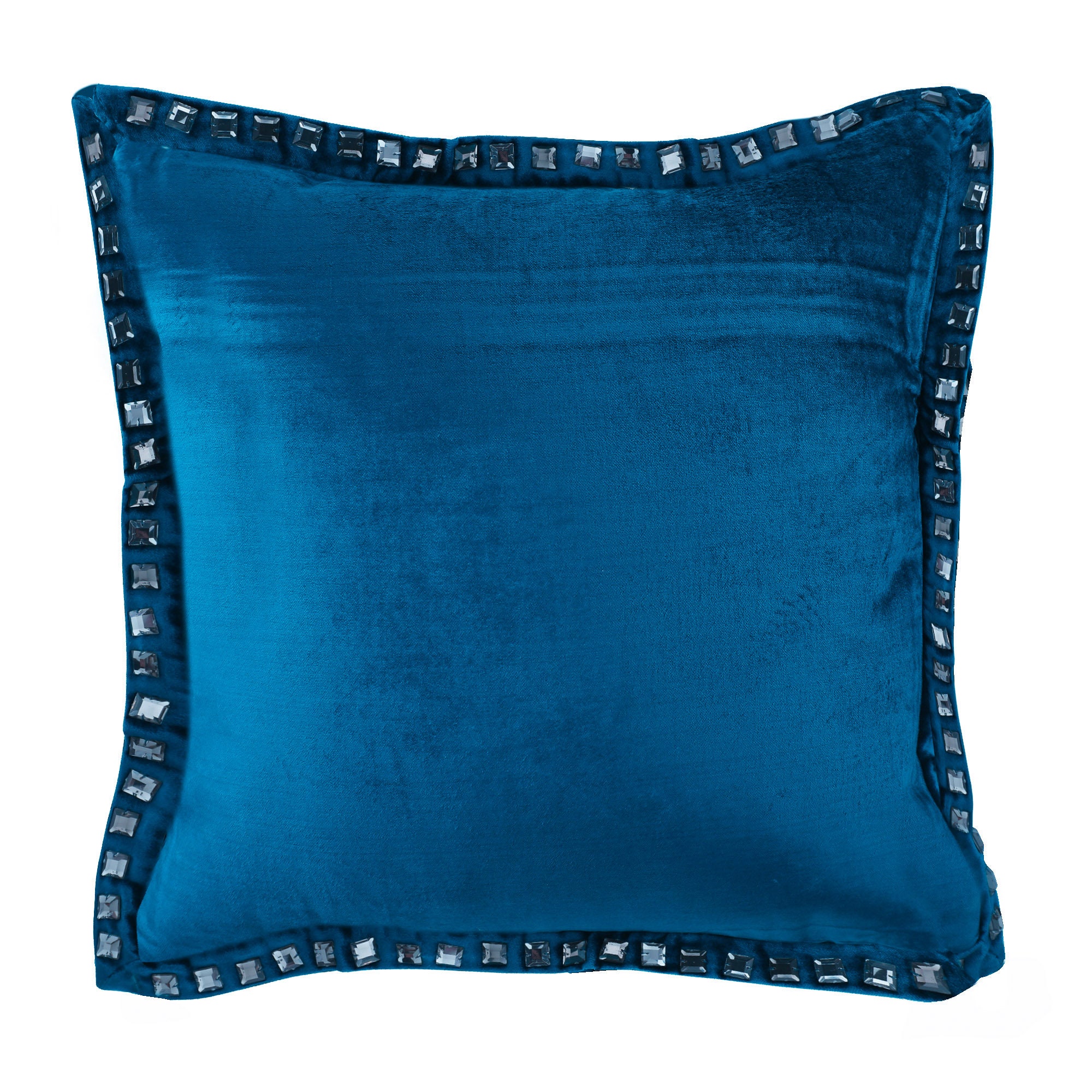 Velvet Royal Blue Couch Pillow 16x16 Luxury Couch Etsy