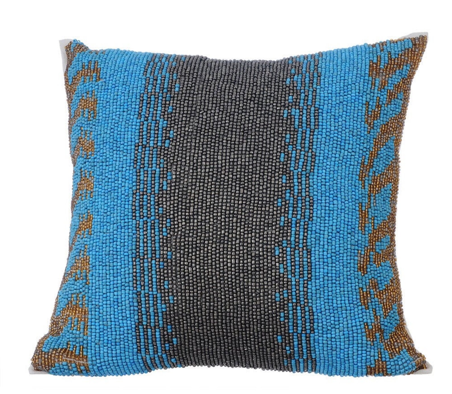 16x16 Designer Aqua Blue Pillow Case Cover Art Etsy