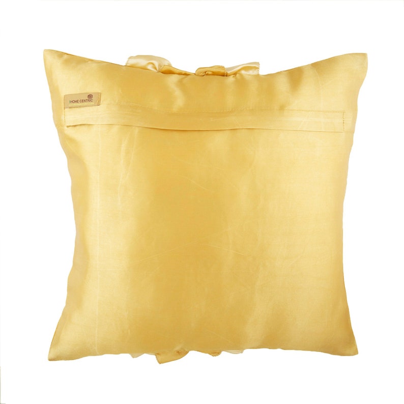 Decorative Gold Bed Pillow Cover 24x24 / Etsy