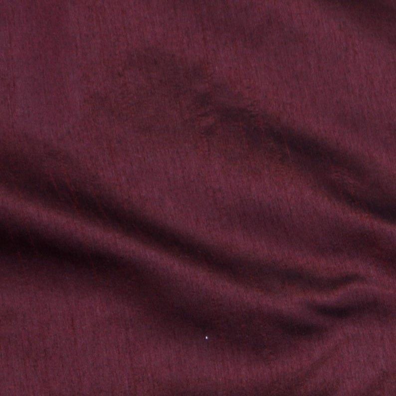Dark Maroon Art Silk Curtain Panels, Faux Silk Curtains (Rod Pocket, Grommet, Box Pleat, Three Pinch Pleat, Tab Top And Plain Ring Top) image 6