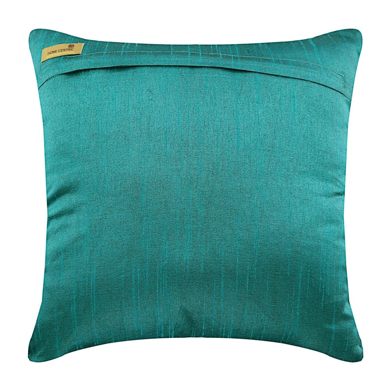 Decorative Teal Blue Euro Sham Cover 24x24 / Etsy