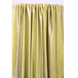 Gelber Samtvorhang 132 &quot;x 214&quot; Stange Taschenvorhang Panel Drapiert Home Wohnzimmer Schlafzimmer Dekor Haushaltswaren Fenster Bettwäsche Verdunkelungsvorhang