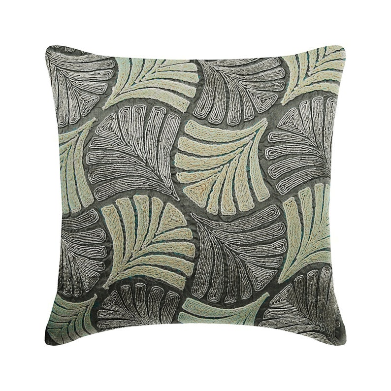 16x16 Decorative Silver Throws for Sofa Silk Toss Etsy