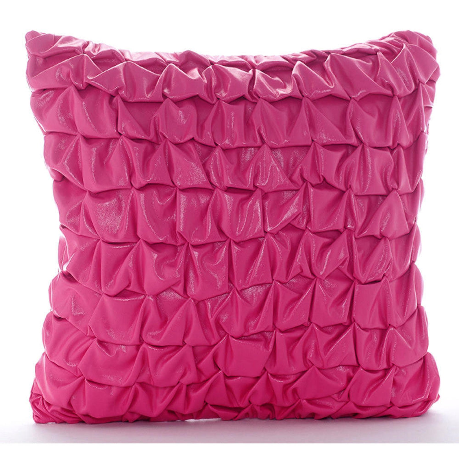 Decorative Hot Pink Bed Throw 24x24 / Etsy