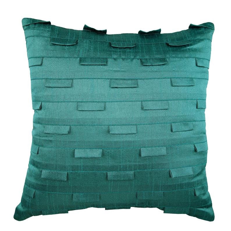 Handmade Teal Blue Throw Cushion Cover 16x16 Art Etsy