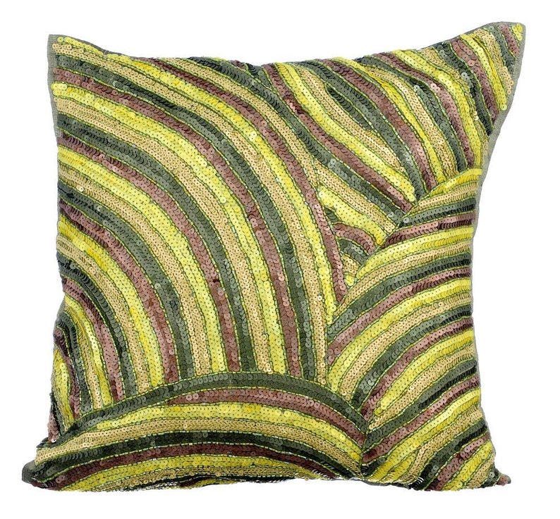 Decorative Green Euro Sham 24x24 / Etsy