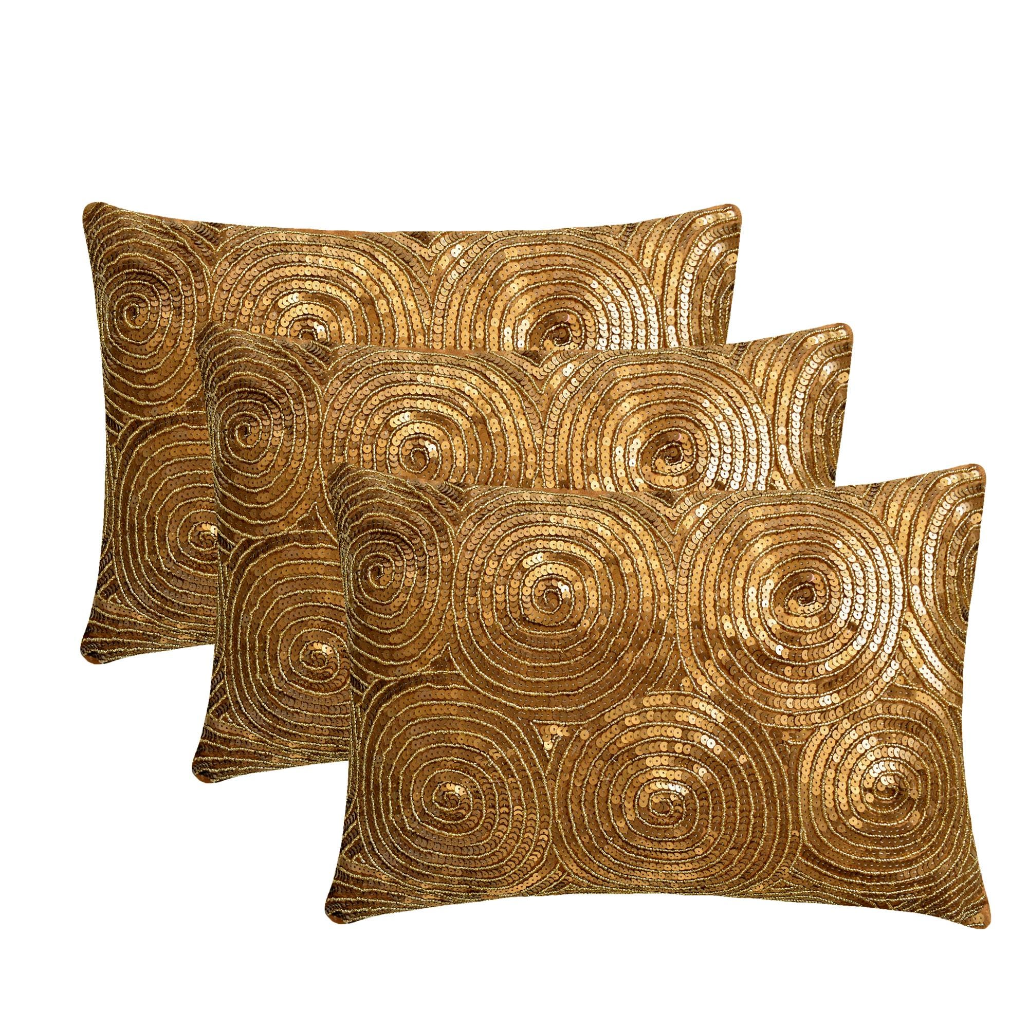 Trade Star 100% Cotton Embroidered Lumbar Pillow Cover | 12x24 Inches Decorative Cushion For Sofa, Bed & Home Decor - View #10