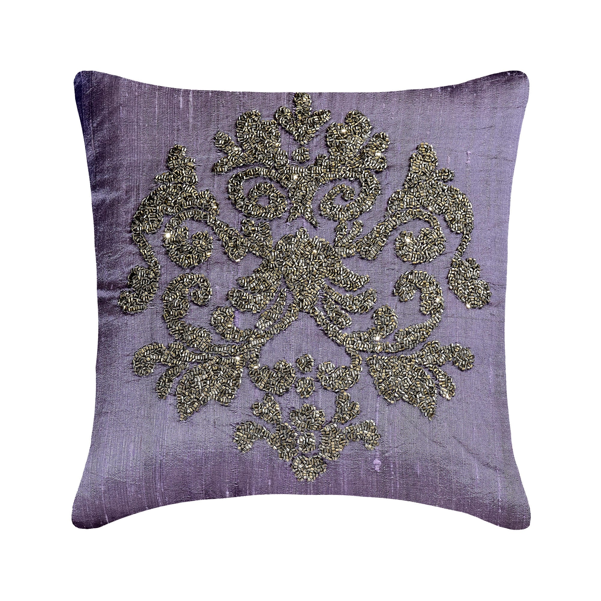 Silver and purple clearance cushions