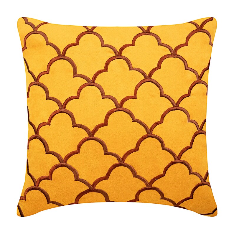 16x16 Designer Mustard Yellow Sofa Pillow Cover Etsy