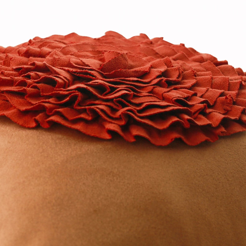 Decorative Rust Orange Euro Sham Cover 24x24 / Etsy