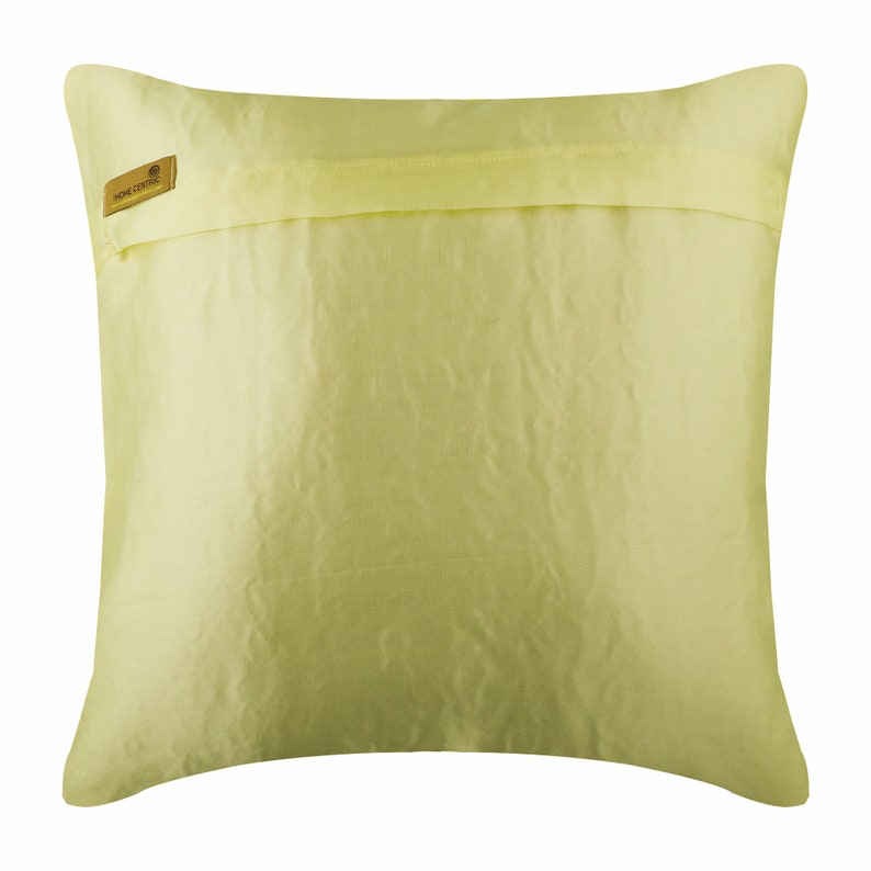 16x16 Designer Light Yellow Throw Pillow Case Etsy