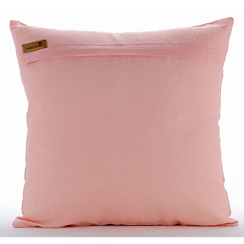 16x16 Decorative Pink Pillow Case Cover Cotton Etsy