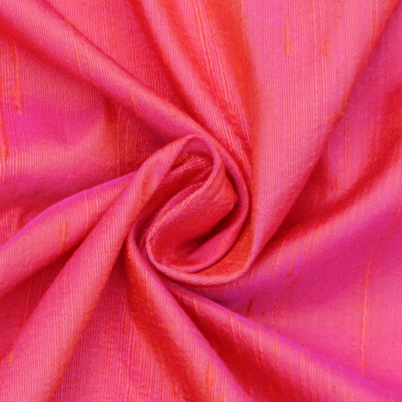Coral Pink Silk Dupion Masquerade
